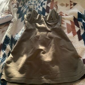 Tight marine green dress